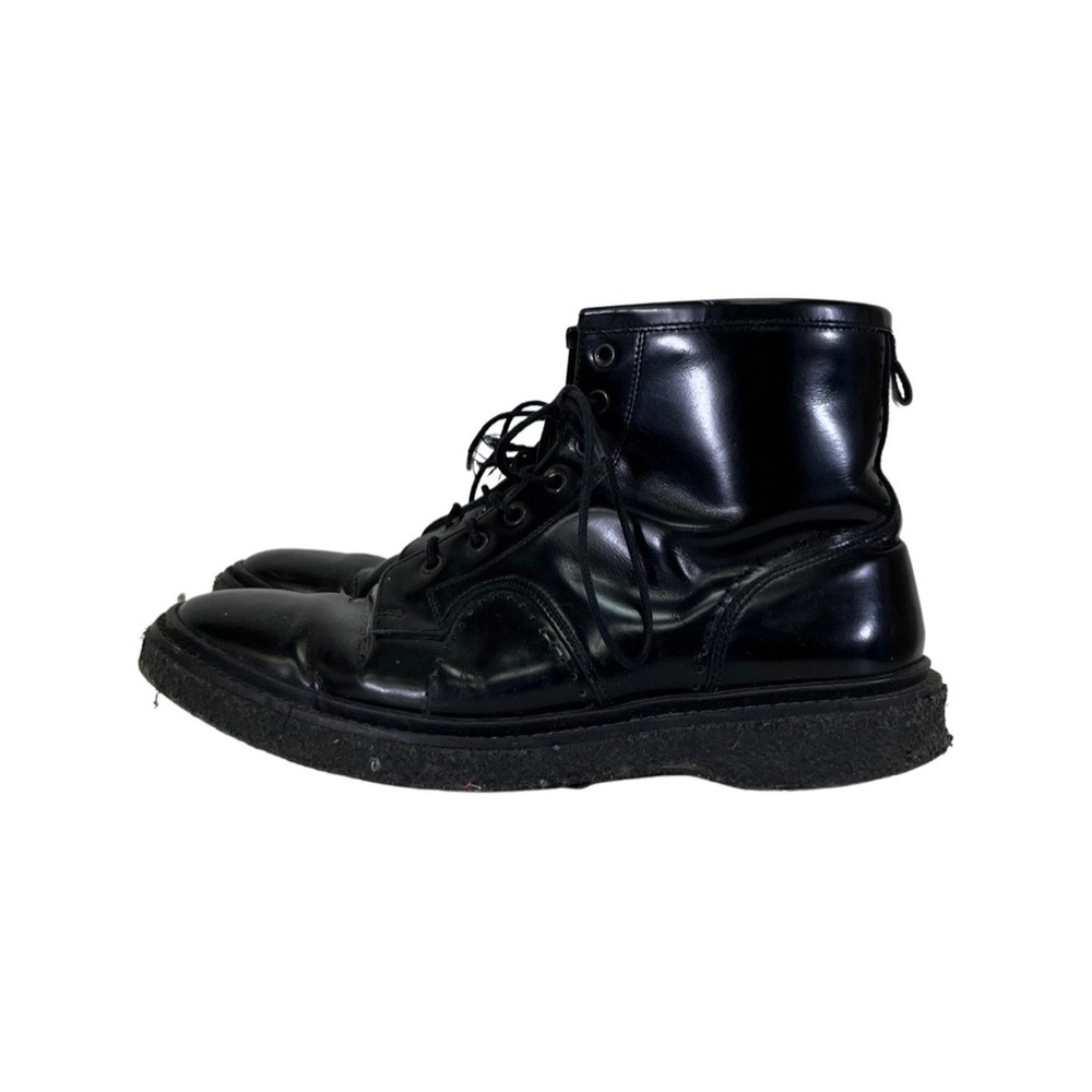 adieu black combat boots size 38